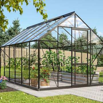 Växthus Vitavia Merkur 9,9 kvm med Stålsockel
