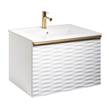 Tvättställsskåp Alterna Ella Aqua Wave med Ariella Tvättställ