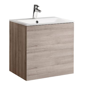 Tvättställsskåp Alterna Isella med Ariella Mineralkomposit Tvättställ