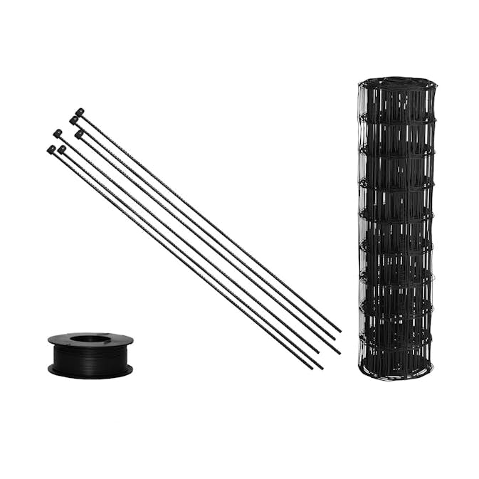 Villastängsel HORTUS Svart Komplett Set