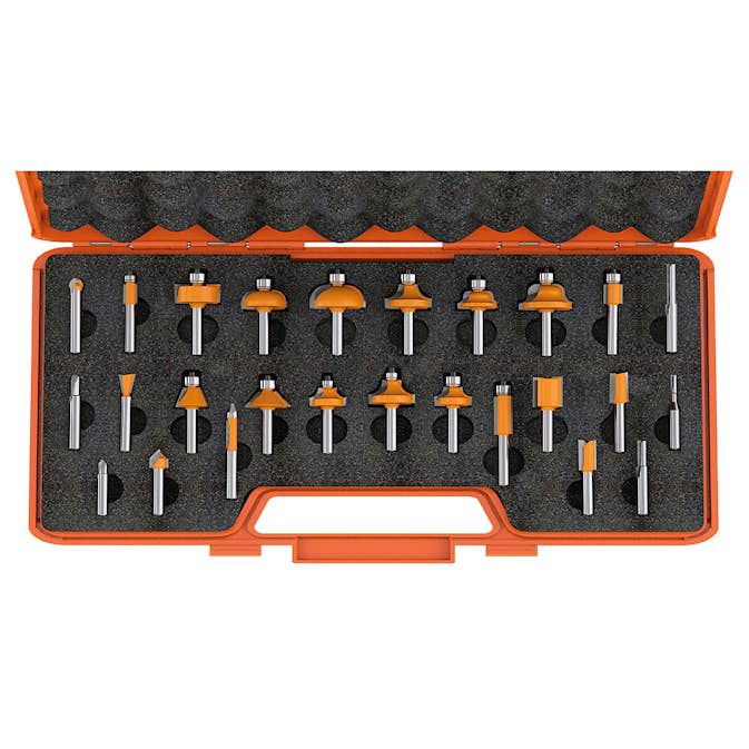 Frässet CMT Orange Tools 26 delar K8