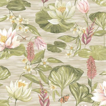 Tapet Holden The Lost Gardens Water Lily Beige 91642