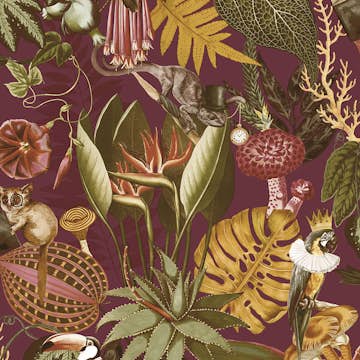 Tapet Holden Utopia II Reverie Burgundy 91769