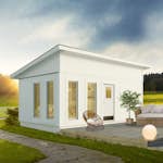 Attefallshus Vibostugan Njuta Funkis 25-4 24,3 m² Trähus