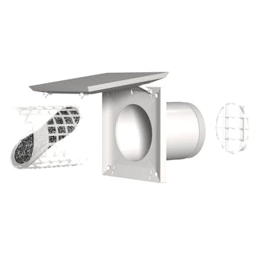 Väggventil Fresh TL100D Energy Invändig del