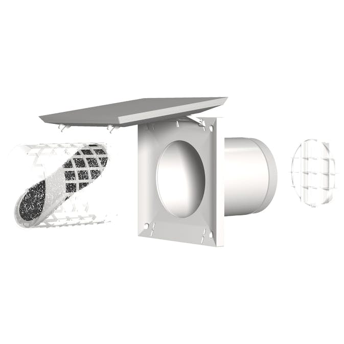 Väggventil Fresh TL100D Energy Invändig del