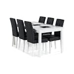 Matgrupp In Living Jasmin Förlängningsbar med 6 Viktor Stolar