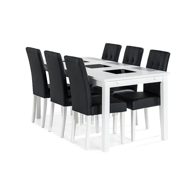 Matgrupp In Living Jasmin Förlängningsbar med 6 Viktor Stolar