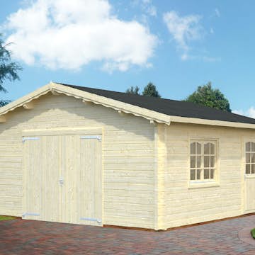 Garage Palmako Roger med Garagedörr 29,2 m2