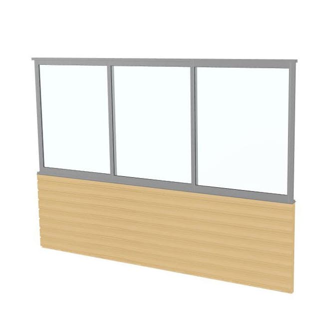 Skjutfönster Landskap med Panelvägg Stadig Sommar