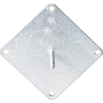 Fästplatta Jabo Fransk Skruv till Stolpar