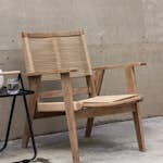 Loungefåtölj Ute Venture Home Peter Trädgårdsstol i Trä