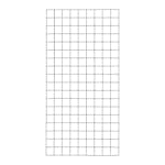 Spalje PLUS Svart Stål för Utomhus & Balkong Användning, Maskstorlek 10x10 cm, Mått 90x180 cm