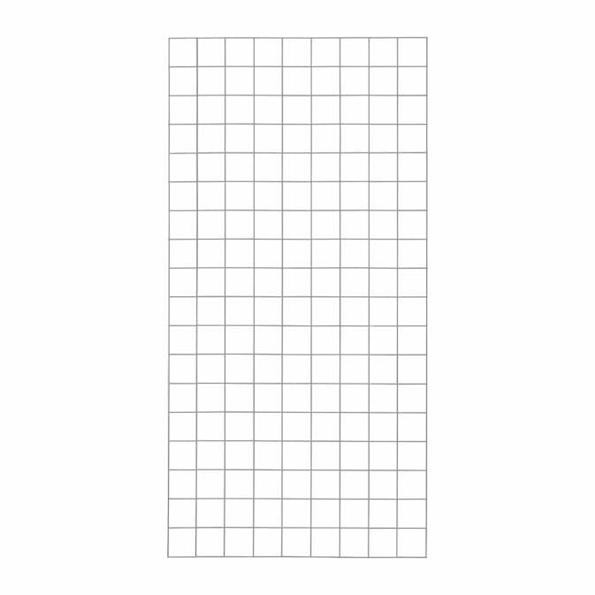 Stålspaljé PLUS 90 x 180 cm Med Kant