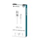 USB-A Champion till Lightning Kabel 1m Vit