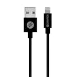USB-A Champion till Lightning Kabel 2m Svart