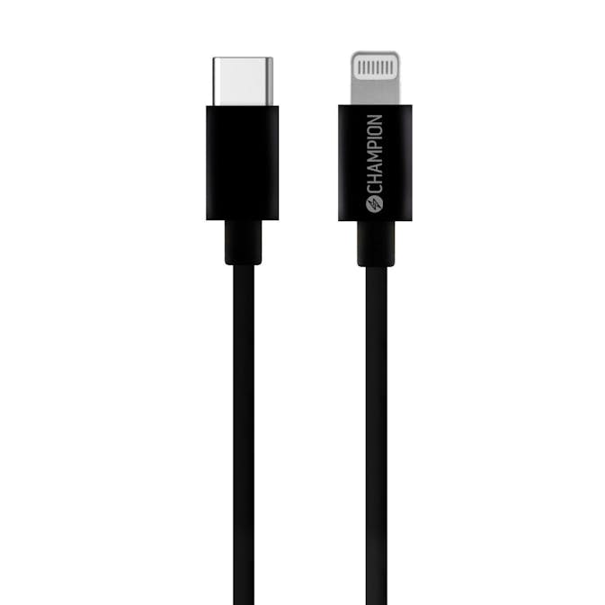 USB-C Champion till Lightning Kabel 1m Svart