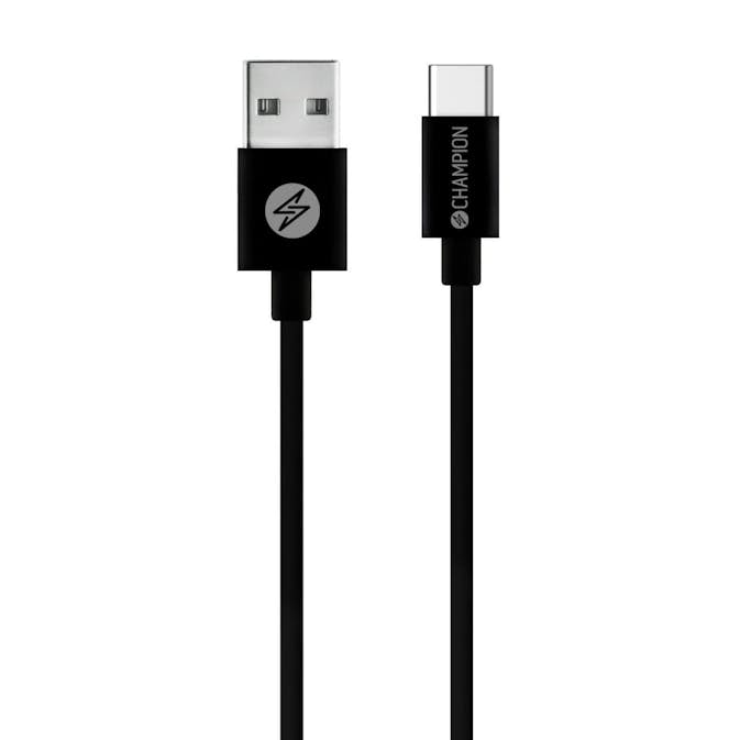 USB-A Champion till USB-C Kabel 3m Svart