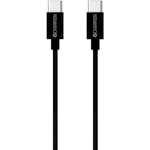 USB-C Champion Kabel 60W 1m Svart
