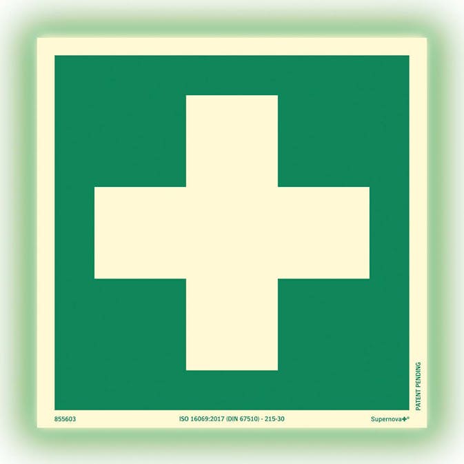 Skylt Systemtext Första Hjälpen Supernova+