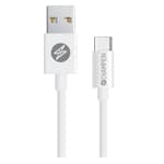 USB-A Champion till USB-C Kabel 2m Vit