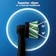 Borsthuvud Oral-B Cross Action Black 3 st