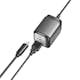 USB-laddare LogiLink 1xUSB-A + 1xUSB-C Med Fast Kabel 1,5m GaN 30W