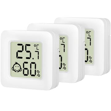 Digital Mini-termometer/hygrometer LogiLink 3-pack