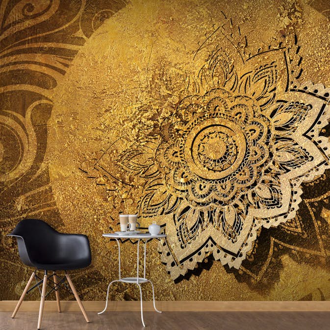 Fototapet Arkiio Självhäftande Golden Illumination