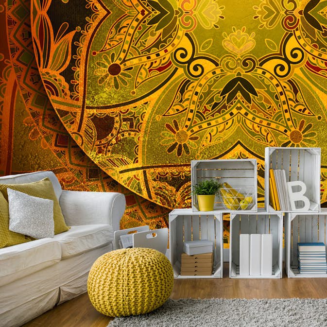 Fototapet Arkiio Mandala: Golden Poem