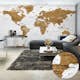 Fototapet XXL Arkiio World Map White Oceans II 500x280 cm