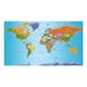 Fototapet Arkiio Självhäftande World Map Colourful Geography II 490x280