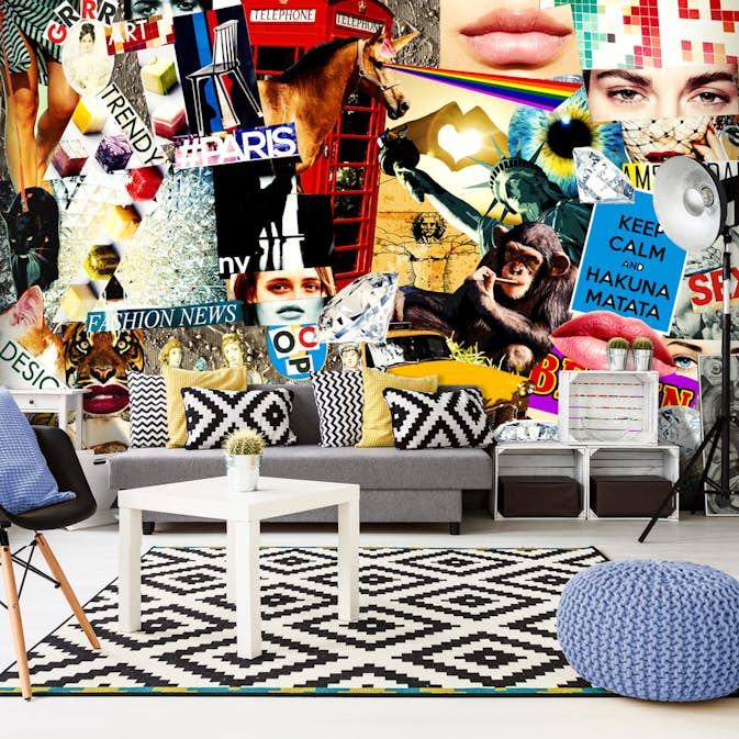 Fototapet XXL Arkiio Scraps of Modernity 500x280 cm