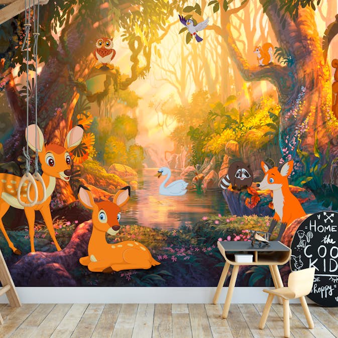 Fototapet Arkiio Animals In The Forest 450x315 cm