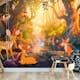 Fototapet Arkiio Animals In The Forest 450x315 cm