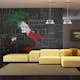 Fototapet Arkiio Text map of Italy 450x270 cm
