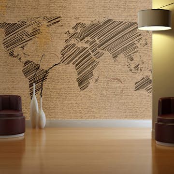 Fototapet Arkiio Anteckningar Från Resor