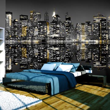 Fototapet Arkiio Guld Och Silver Nyc