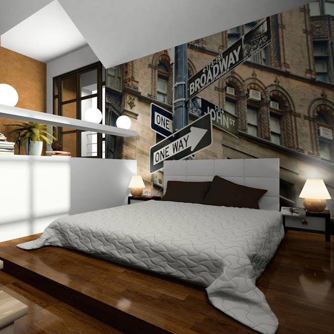 Fototapet Arkiio Alla Vägar Leder Till Broadway