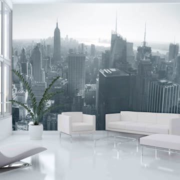 Fototapet Arkiio New Yorks Skyline Svart Och Vitt