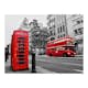 Fototapet Arkiio Röd Buss Och Telefonkiosk I London