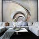 Fototapet Arkiio White Spiral Stairs