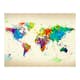 Fototapet Arkiio Paint Splashes Map Of The World