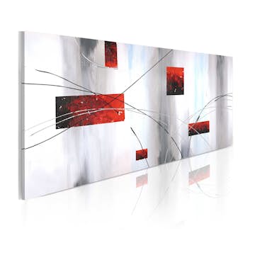 Handmålad Tavla Arkiio Geometrisk Manifestation 100x40