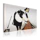 Tavla Arkiio RengörIng Lady Banksy 60x40