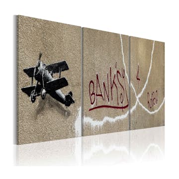 Tavla Arkiio Flygplan Bansky