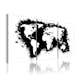 Tavla Arkiio Världskartan I Svart Vit