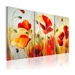 Handmålad Tavla Arkiio Röd Än 120x80