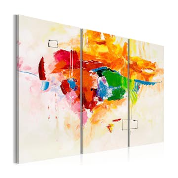 Handmålad Tavla Arkiio Papegojan 120x80