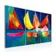 Handmålad Tavla Arkiio Färgfulla Segelbåtar 120x80